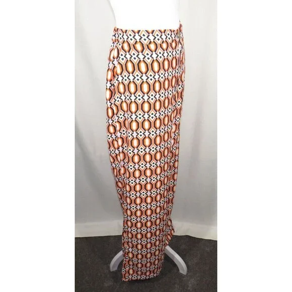 Sanctuary Geometric Print Relaxed Fit Trousers -Pockets- Size XL - Picture 8 of 11